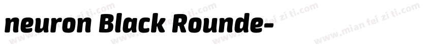 neuron Black Rounde字体转换